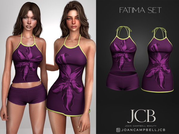 Alpha FATIMA SET by Joan_Campbell_Beauty_ - The Sims 4 Custom Content