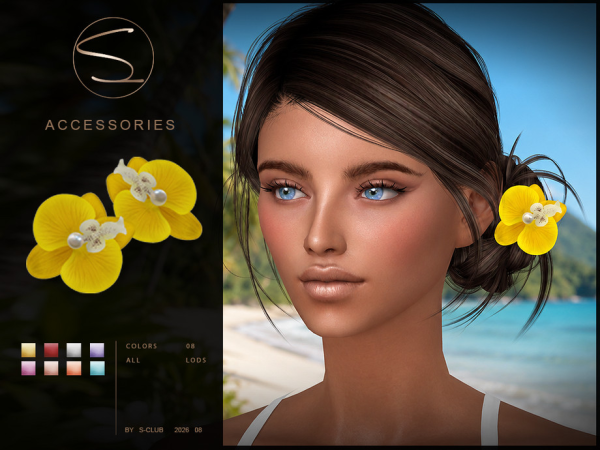 Alpha S CLUB FLOWERS ACCESSORIES Club by S - The Sims 4 Custom Content
