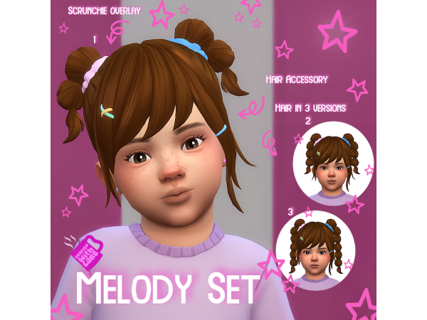 Maxis Match Melody Set by RavenSim - The Sims 4 Custom Content