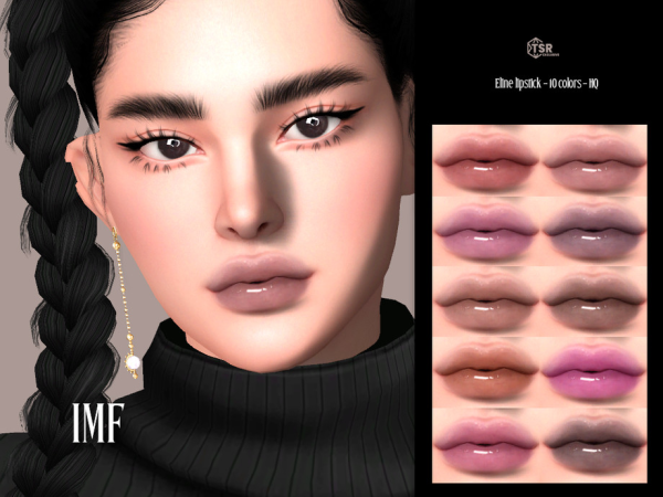 Alpha IMF Eline Lipstick by IzzieMcFire - The Sims 4 Custom Content
