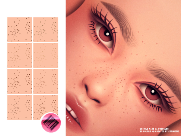 Maxis Match MM Stellar Freckles by cosimetic - The Sims 4 Custom Content
