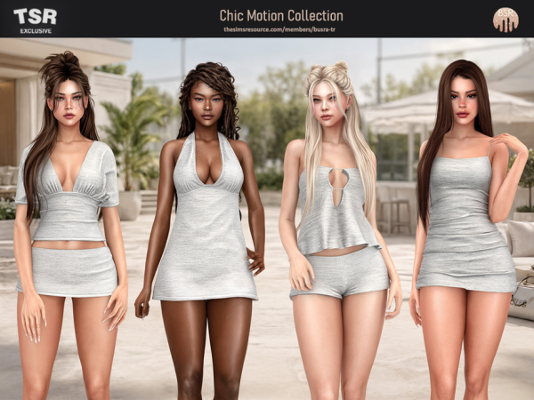 Alpha SET Chic Motion Collection - The Sims 4 Custom Content