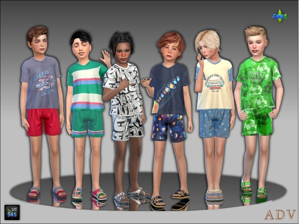 Alpha Sleepwear for boys - The Sims 4 Custom Content