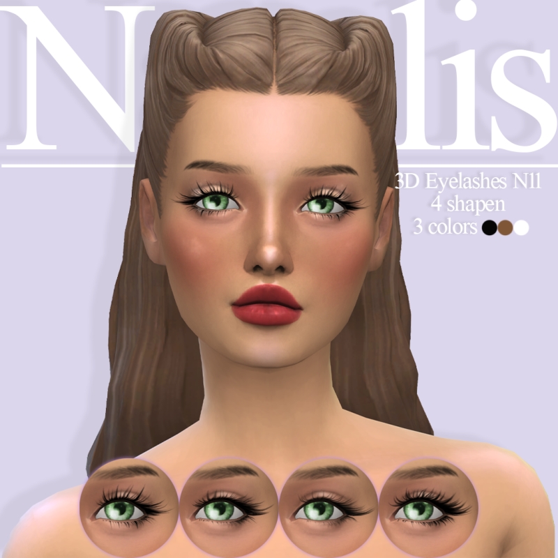 Mix 3D Eyelashes N11 - The Sims 4 Custom Content