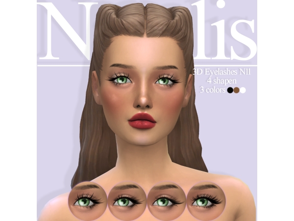 Mix 3D Eyelashes N11 - The Sims 4 Custom Content