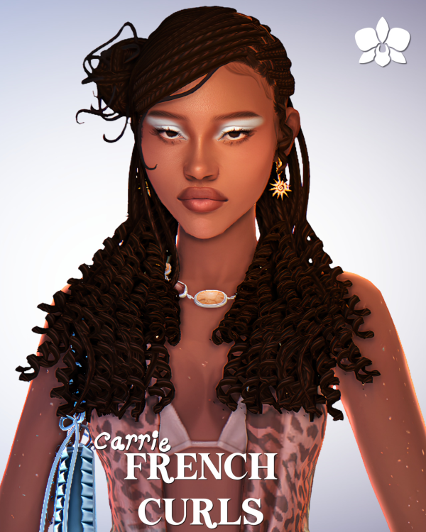 Maxis Match carrie french curls by simsfinds - The Sims 4 Custom Content