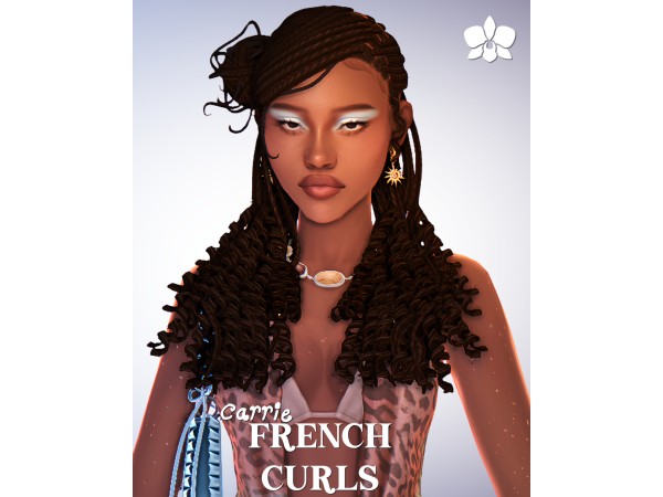 Maxis Match carrie french curls by orchiona_ - The Sims 4 Custom Content