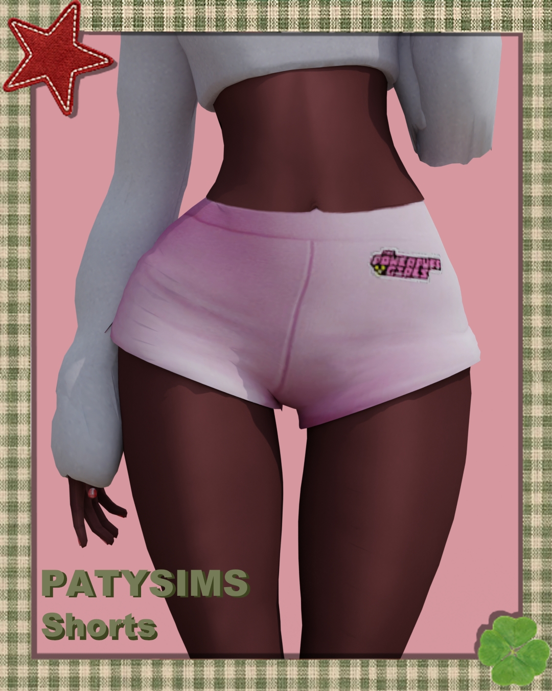 Mix Cute pink shorts by patysims - The Sims 4 Custom Content