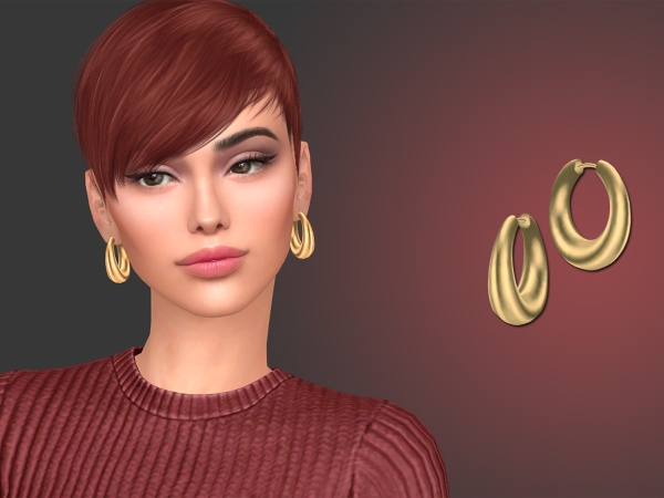 Alpha Arya Earrings - The Sims 4 Custom Content