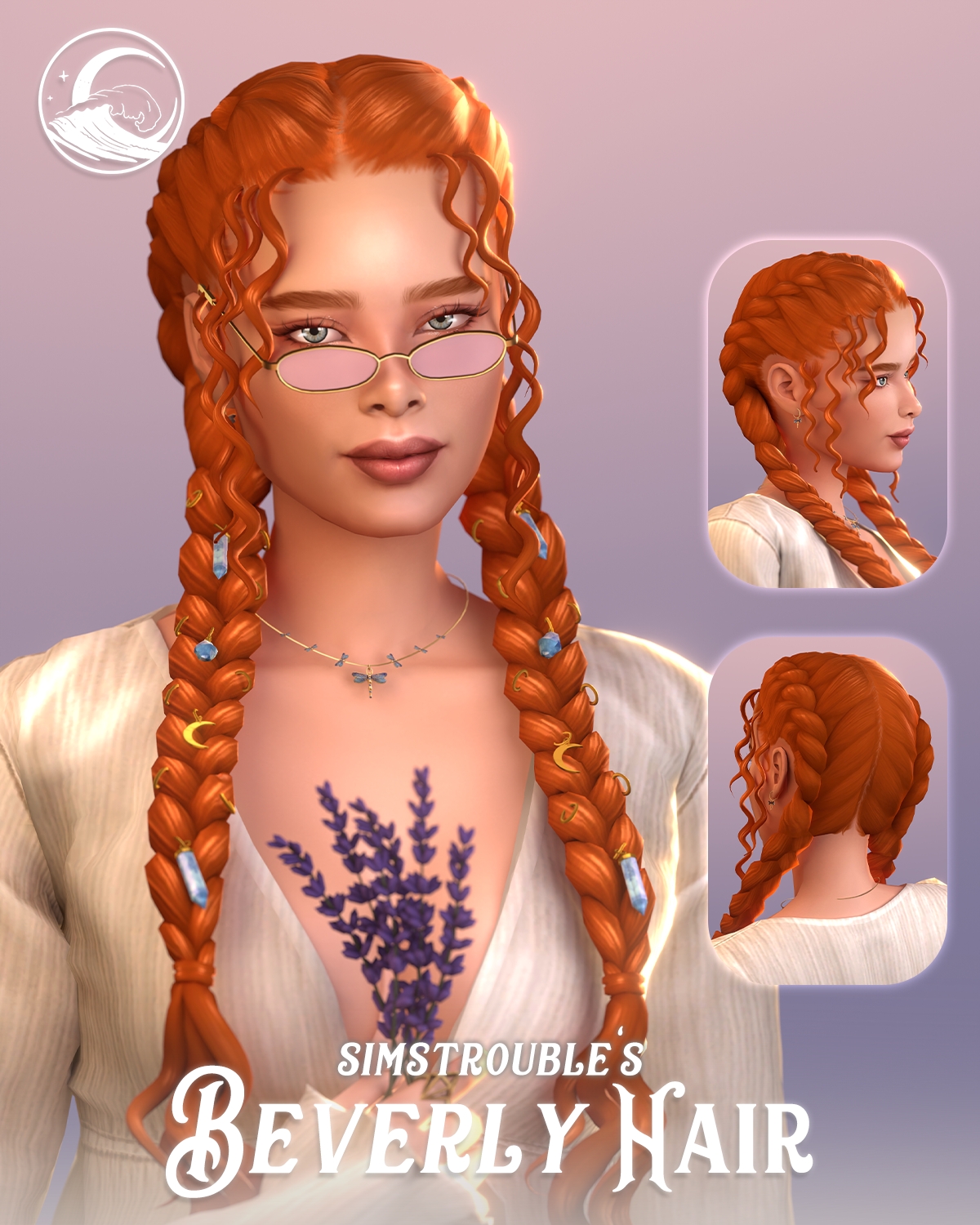 Maxis Match Beverly Hairstyle Set by simsfinds - The Sims 4 Custom Content