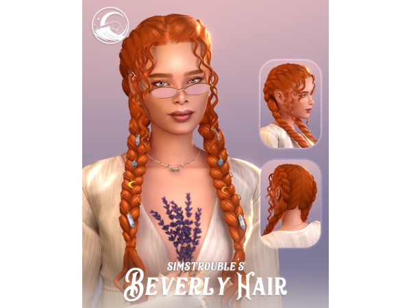 Maxis Match Beverly Hairstyle Set by simstrouble - The Sims 4 Custom Content