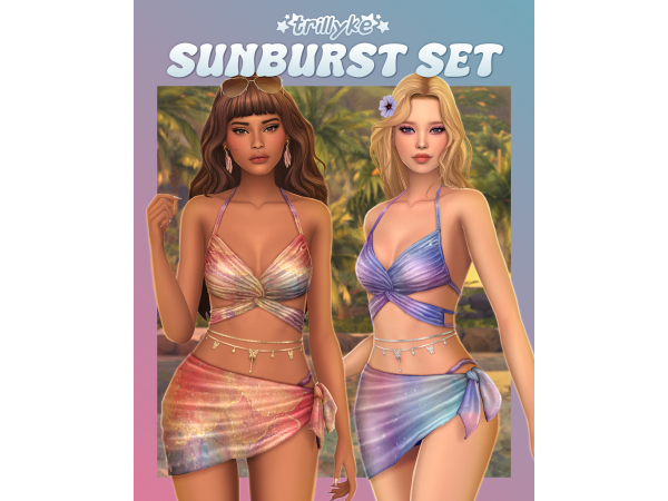 Maxis Match Sunburst Set by trillyke - The Sims 4 Custom Content