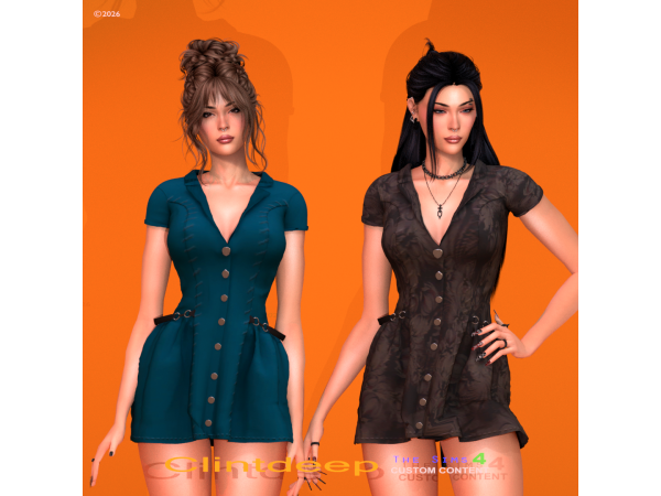 Alpha Clintdeep Amara Sadie Dress - The Sims 4 Custom Content