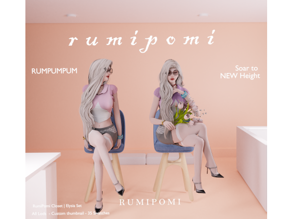 Alpha Rumpumpum_Elysia Outfit Set - The Sims 4 Custom Content