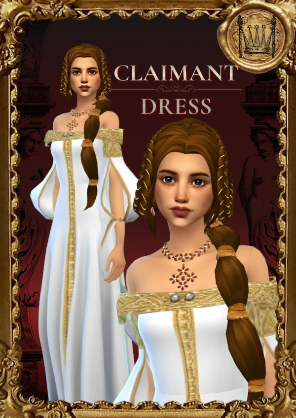 Maxis Match [Simstoricalish] Claimant Dress by simsfinds - The Sims 4 Custom Content