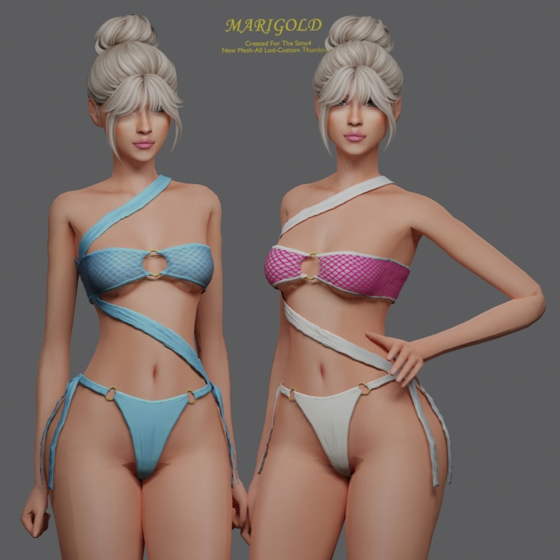 Alpha MARIGOLD TS4_INFINITY WRAP by marigoldsims - The Sims 4 Custom Content