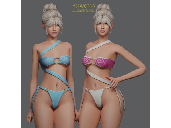 Alpha MARIGOLD TS4_INFINITY WRAP - The Sims 4 Custom Content