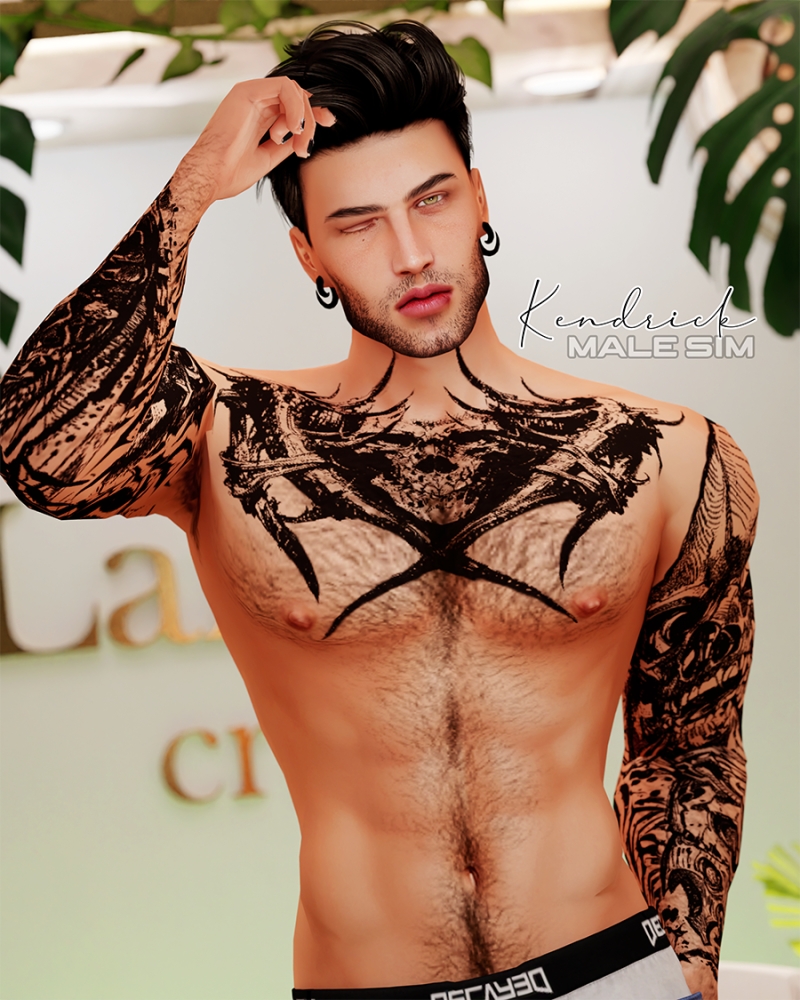 Mix Kendrick Male Sim by lamontcreatorr - The Sims 4 Custom Content