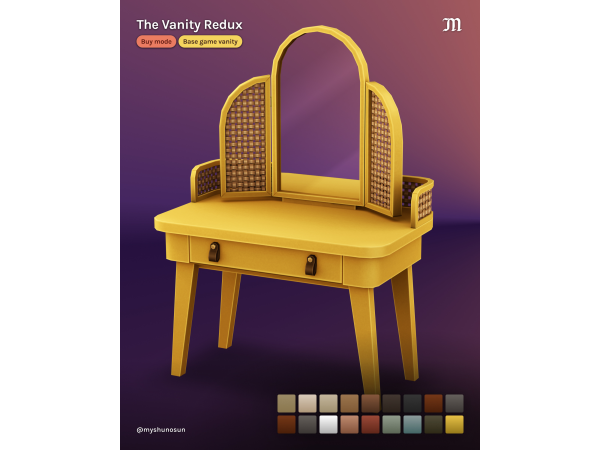 Maxis Match The Vanity Redux by myshunosun - The Sims 4 Custom Content
