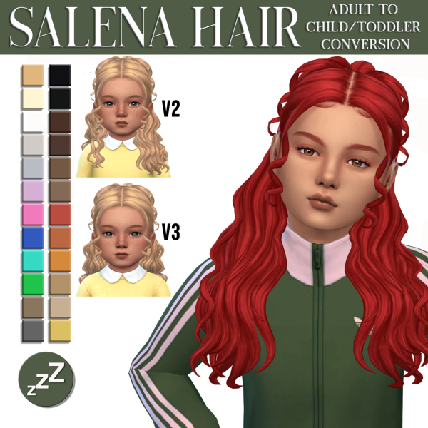 Maxis Match AH00B Hair Conversions by simsfinds - The Sims 4 Custom Content