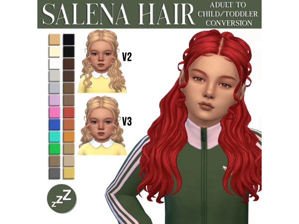 Maxis Match AH00B Hair Conversions by sleepyz - The Sims 4 Custom Content