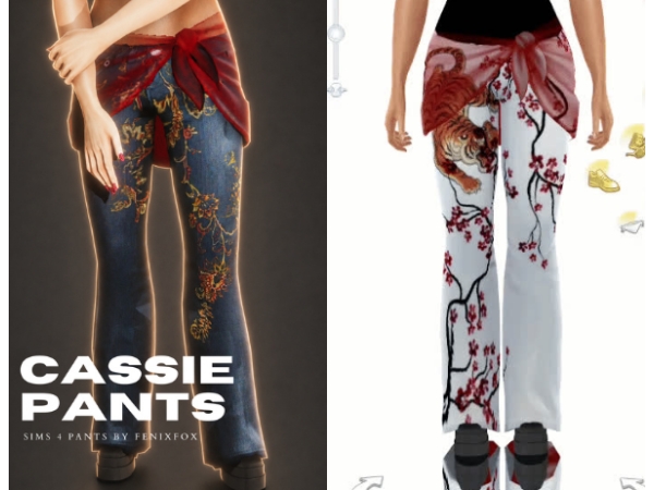 Mix Cassie Pants - The Sims 4 Custom Content