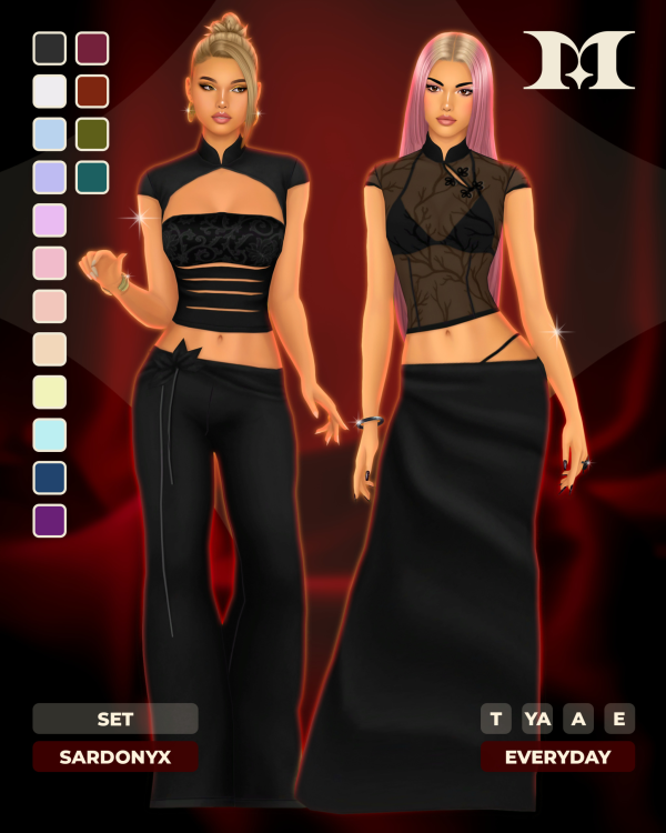 Maxis Match Sardonyx Set by simsfinds - The Sims 4 Custom Content