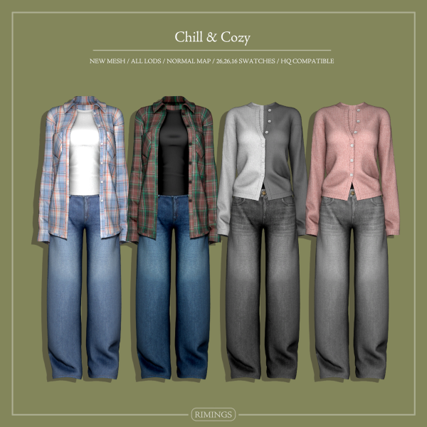Alpha [RIMINGS] Chill Cozy by simsfinds - The Sims 4 Custom Content
