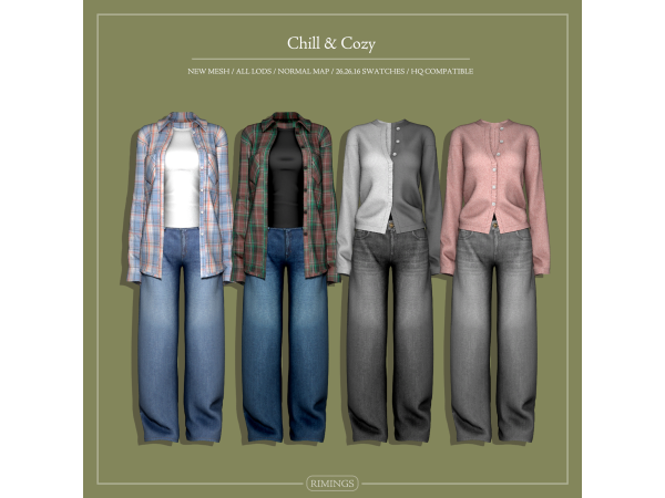 Alpha [RIMINGS] Chill Cozy - The Sims 4 Custom Content
