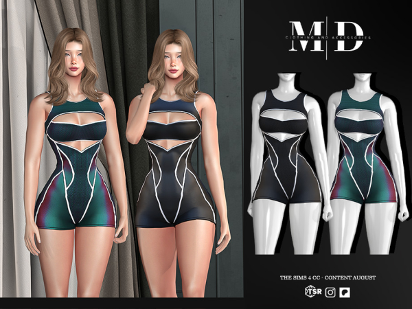 Alpha KAREN Sporty Jumpsuit Female - The Sims 4 Custom Content