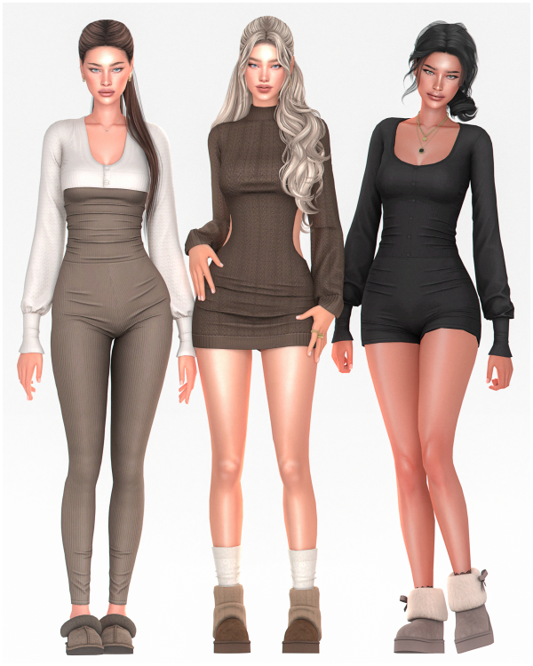 Alpha Cozy Lounge Set by simsfinds - The Sims 4 Custom Content