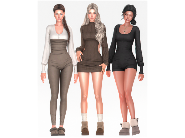 Alpha Cozy Lounge Set by korkassims34 - The Sims 4 Custom Content
