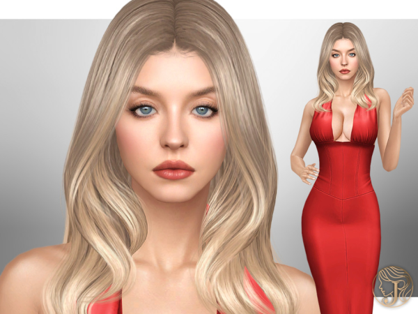 Alpha SIM inspired by Sydney Sweeney by Jolea - The Sims 4 Custom Content
