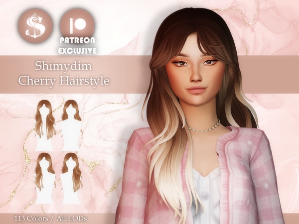 Shimydim Cherry Hairstyle Maxis Match Style C