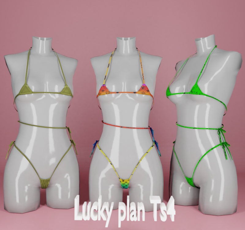 Alpha Lucky plan_Carmela lingerie by lucky-plan-ts4 - The Sims 4 Custom Content
