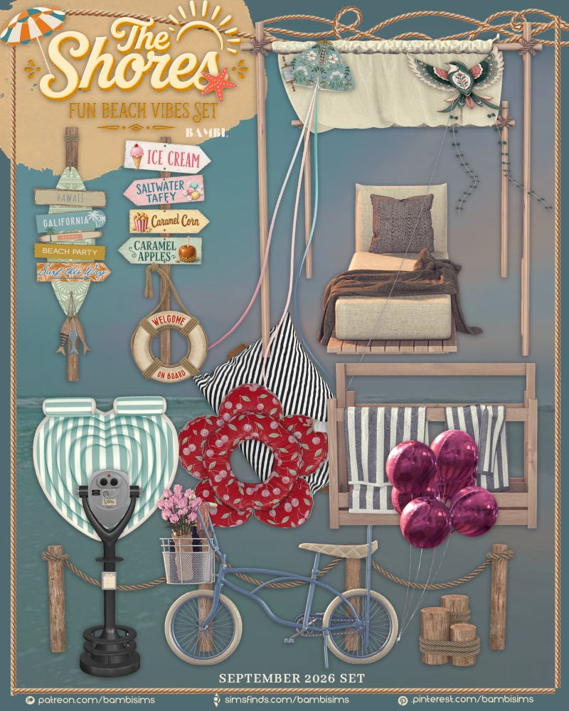 Alpha the shores by bambisims - The Sims 4 Custom Content