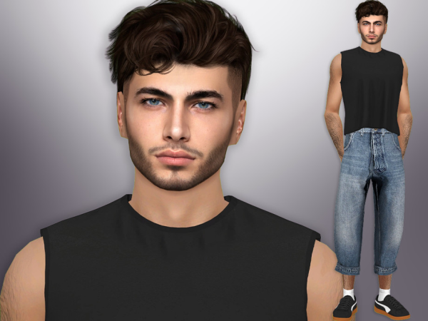 Alpha Nicholas Flores by divaka45 - The Sims 4 Custom Content