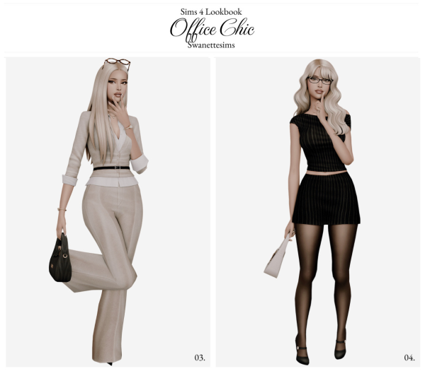Maxis Match Office Chic Ft Betty Dasilva by simsfinds - The Sims 4 Custom Content