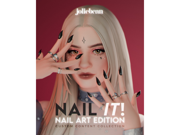 Maxis Match Nail It Nail Art Edition Collection by Joliebean - The Sims 4 Custom Content