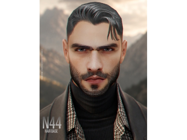 Alpha HAIR BASE N44 (FREE) - The Sims 4 Custom Content