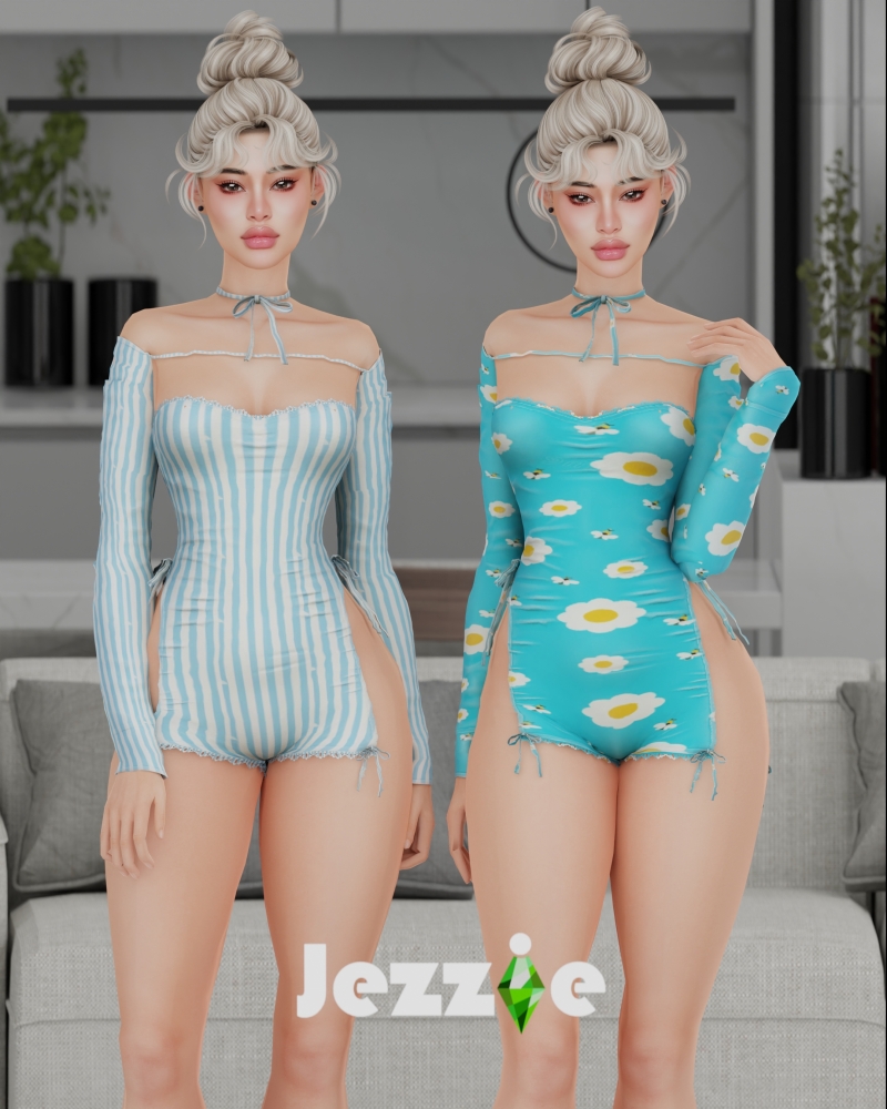 Alpha JEZZIETS4 SANTIMONY JUMPSUIT by jezziets4 - The Sims 4 Custom Content