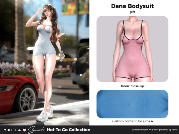 Alpha YALLA Dana Bodysuit by VentaStudio - The Sims 4 Custom Content