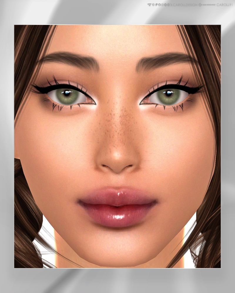 Alpha Freya Lip Preset HQ by carolldesign - The Sims 4 Custom Content