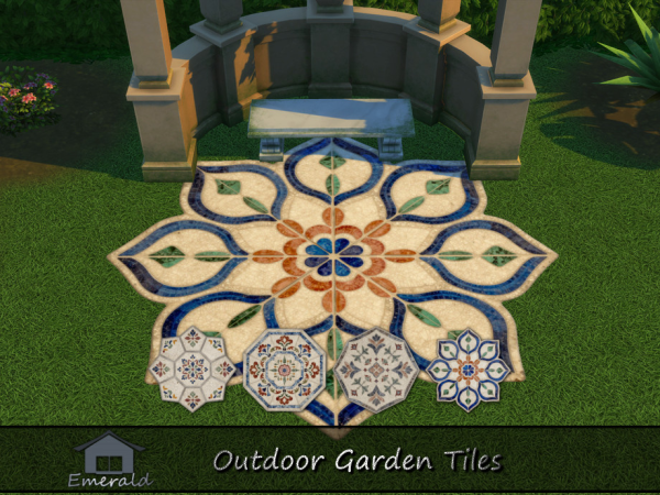 Outdoor Garden Tiles 3 by Emerald