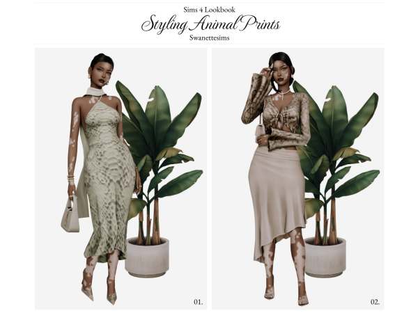Maxis Match Styling Animal Prints Ft Christine Weeks - The Sims 4 Custom Content