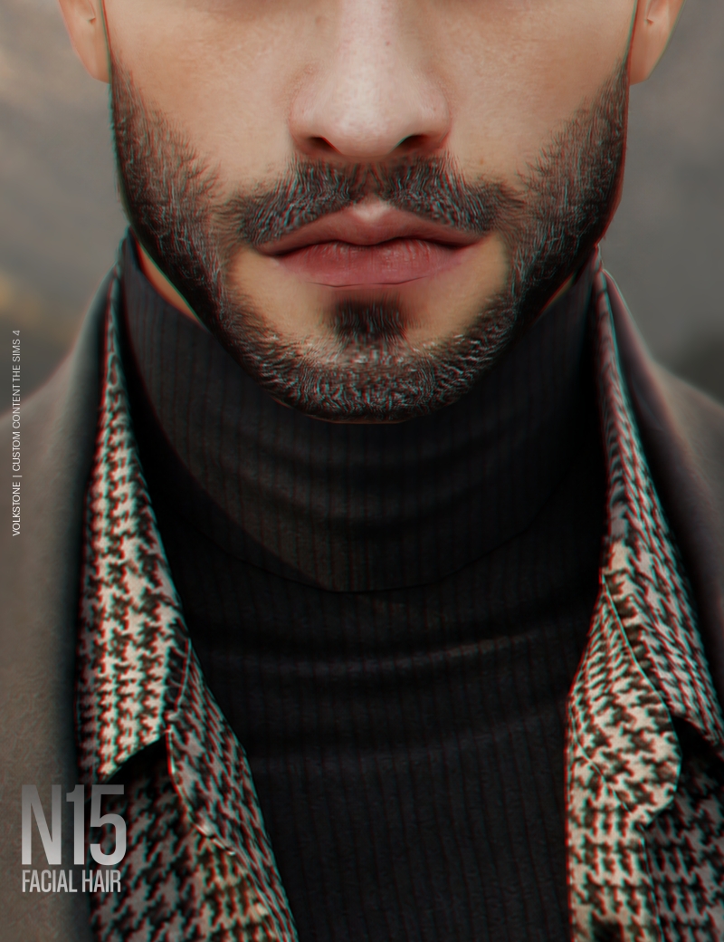 Alpha FACIAL HAIR N15 (FREE) by volkstonesims - The Sims 4 Custom Content