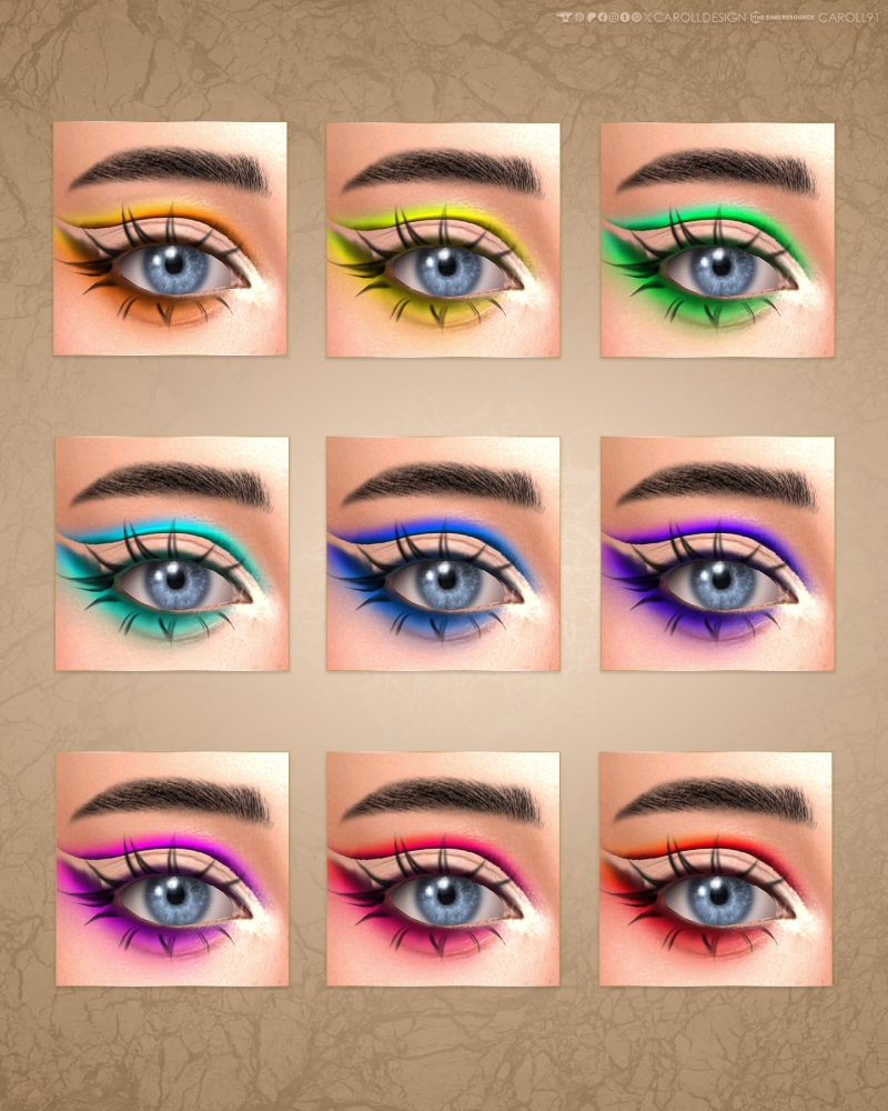 Alpha Eyeshadow 65 HQ by carolldesign - The Sims 4 Custom Content