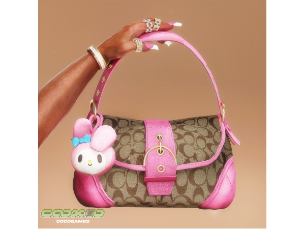 Alpha Vintage Coach HB Bag Accessory by cocogames - The Sims 4 Custom Content