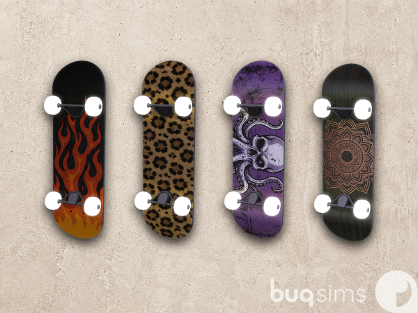 Maxis Match GRYND Skateboard Wall Lamp - The Sims 4 Custom Content