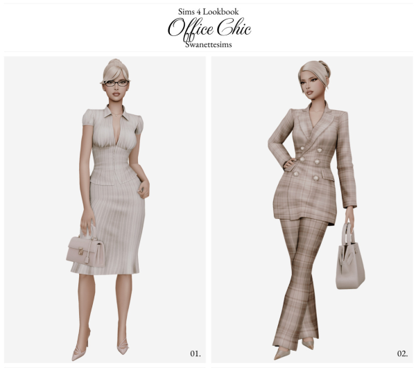 Maxis Match Office Chic Ft Betty Dasilva by simsfinds - The Sims 4 Custom Content